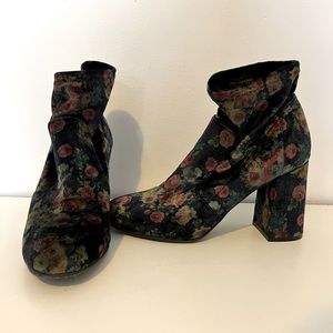 Abound Velvet Flower Booties